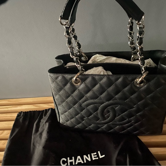 Chanel grand shopper silver chain - Picture 1 of 4